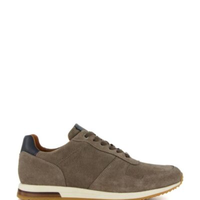 Dune London Suede Lace Up Trainers Grey | Mens Trainers