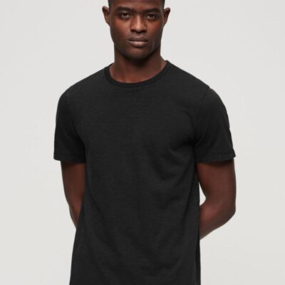 Superdry Pure Cotton T-Shirt Black | Mens Tops & T-shirts