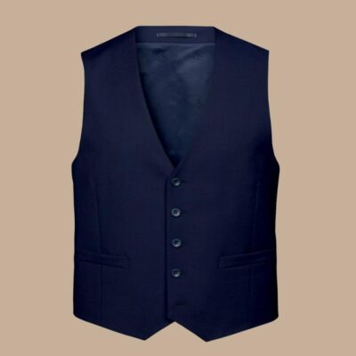 Charles Tyrwhitt Wool Rich Waistcoat Dark Navy | Mens Coats & Jackets