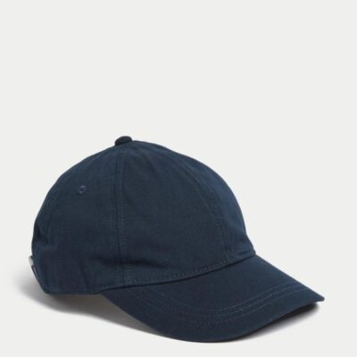 M&S Collection Baseball Cap Navy | Mens Hats