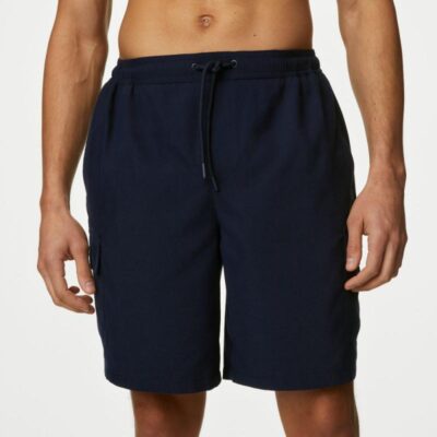 M&S Collection Quick Dry Swim Shorts Dark Navy | Mens Swimwear