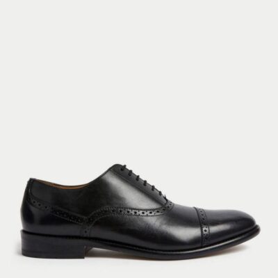 Autograph Leather Brogues Black | Mens Smart Shoes