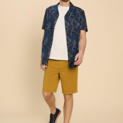 White Stuff 5 Pocket Chino Shorts Yellow | Mens Shorts