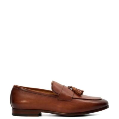 Dune London Leather Slip-On Loafers Tan | Mens Smart Shoes