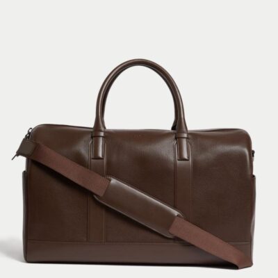 Autograph Leather Weekend Bag Brown | Mens Bags