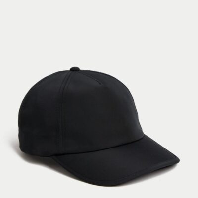 M&S Collection Baseball Cap Black | Mens Hats