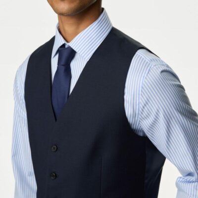 M&S Collection Waistcoat Navy | Mens Waistcoats