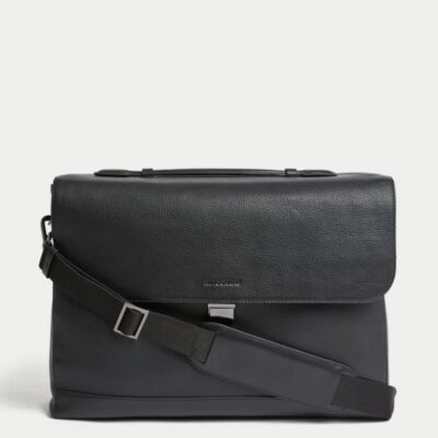 Autograph Leather Briefcase Black | Mens Bags