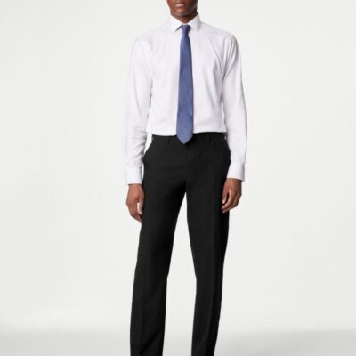 M&S Collection Regular Fit Suit Trousers Black | Mens Trousers