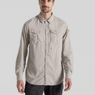 Craghoppers Trekking Shirt Beige | Mens Shirts