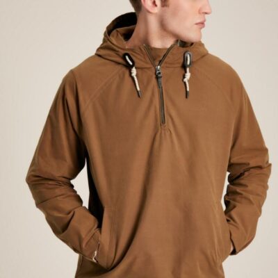 Joules Wax Hooded Jacket Brown | Mens Coats & Jackets