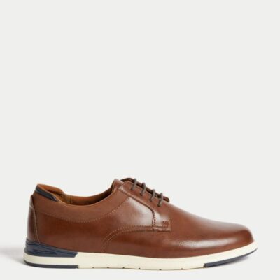 M&S Collection Derby Shoes Tan | Mens Casual Shoes