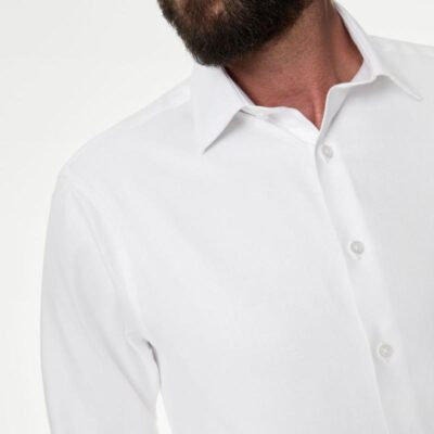 M&S SARTORIAL Regular Fit Easy Iron Luxury Cotton Twill Shirt White | Mens Formal Shirts