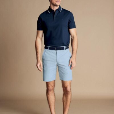 Charles Tyrwhitt Lightweight Shorts Sky Blue | Mens Shorts