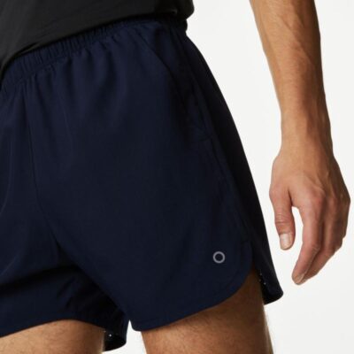 Goodmove Zip Pocket Running Shorts Navy | Mens Sportswear