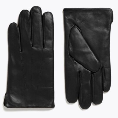 M&S Collection Leather Gloves with Thermowarmth™ Black | Mens Gloves