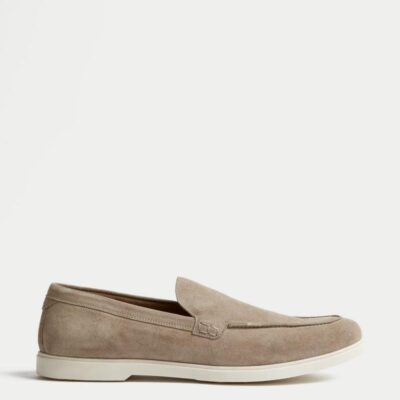 Autograph Suede Loafers Stone | Mens Smart Shoes