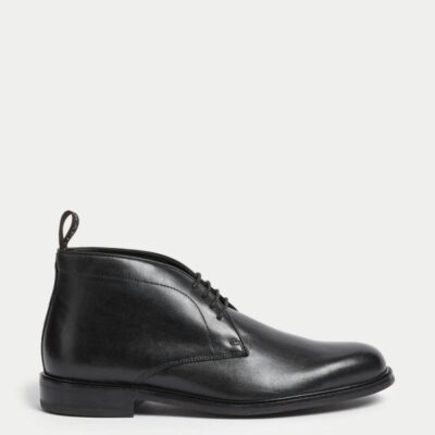 Autograph Leather Chukka Boots Black | Mens Boots