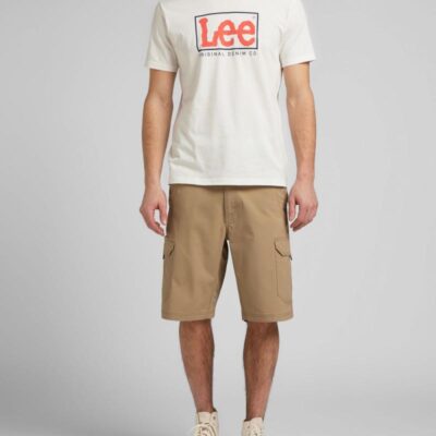 Lee XM Crossroad Cargo Shorts Khaki | Mens Shorts