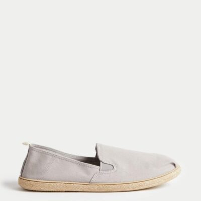 M&S Collection Canvas Espadrilles Grey | Mens Casual Shoes